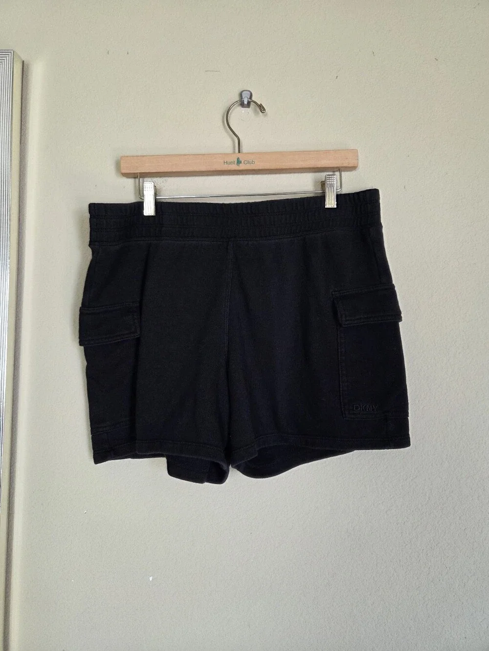 DKNY Cozy Black Cargo Utility Women's Shorts
