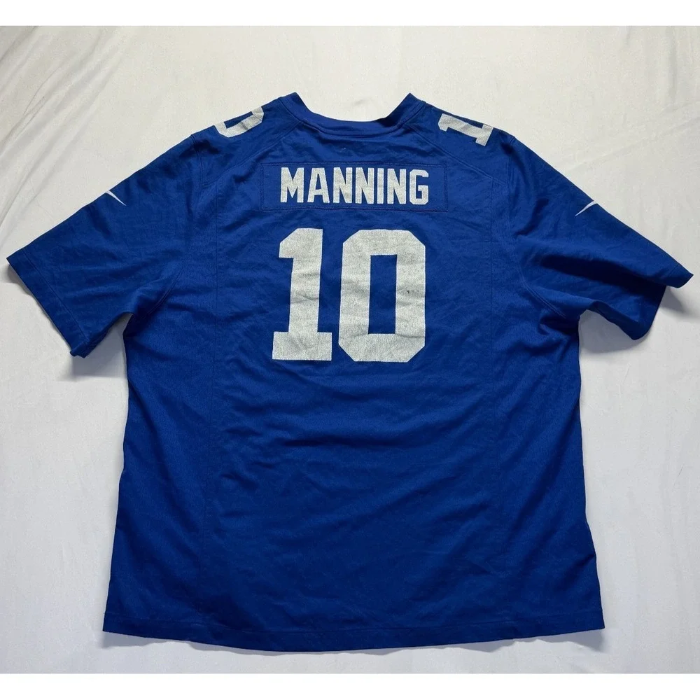 New York Giants Jersey Mens‎ 2XL Blue Eli Manning #10 Nike Football NFL Graphic