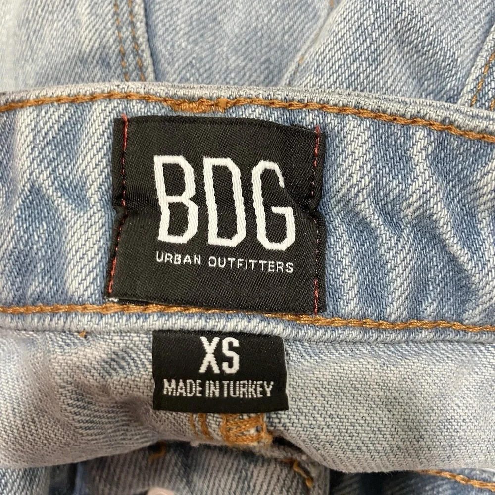 BDG Urban Outfitters Denim Mini Skirt Womens Size XS Raw Hem High Rise