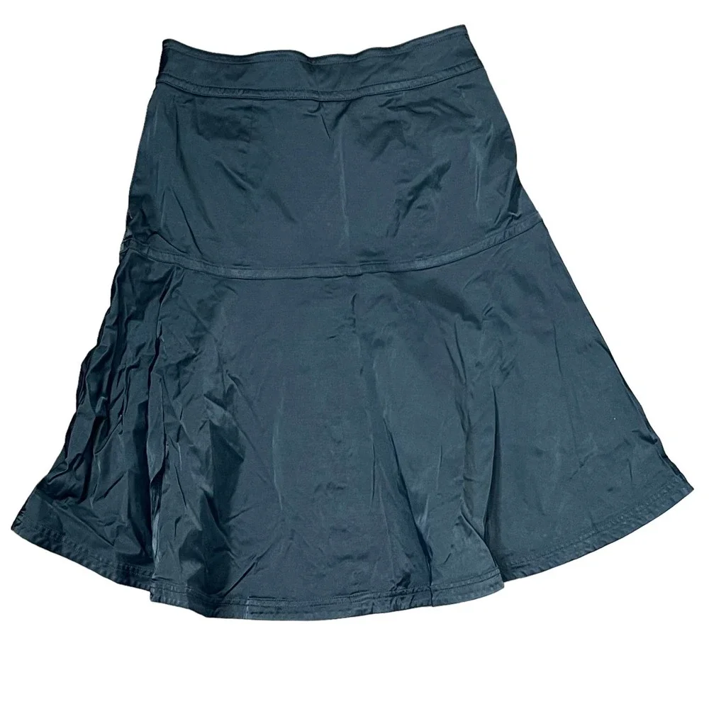 Kenar Punk Front Zip Pocket Mini Skirt Peplum‎ Stretch Fit & Flare Hem  8 Women