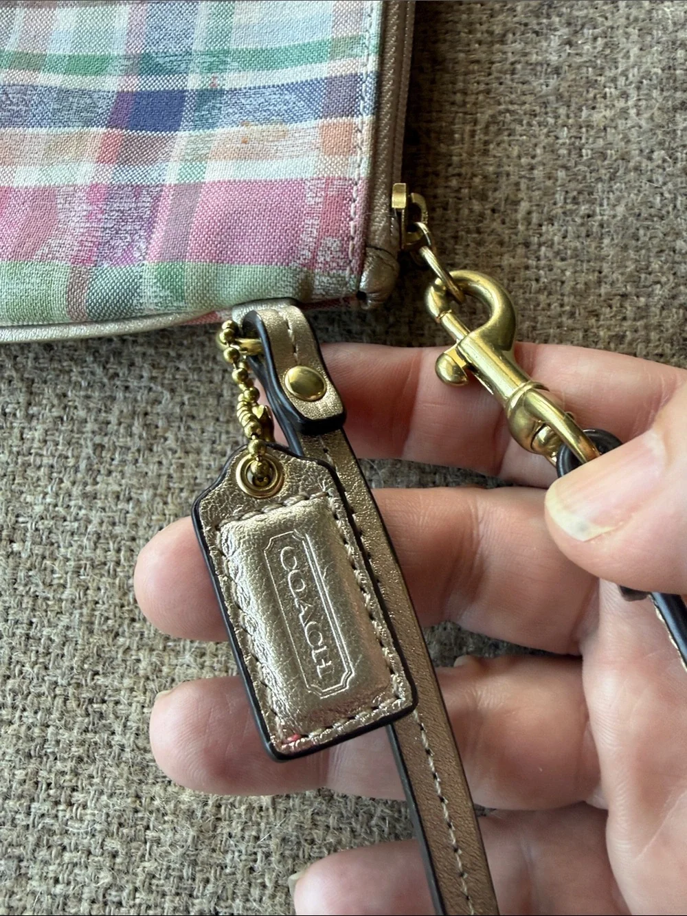 Coach compact wristlet