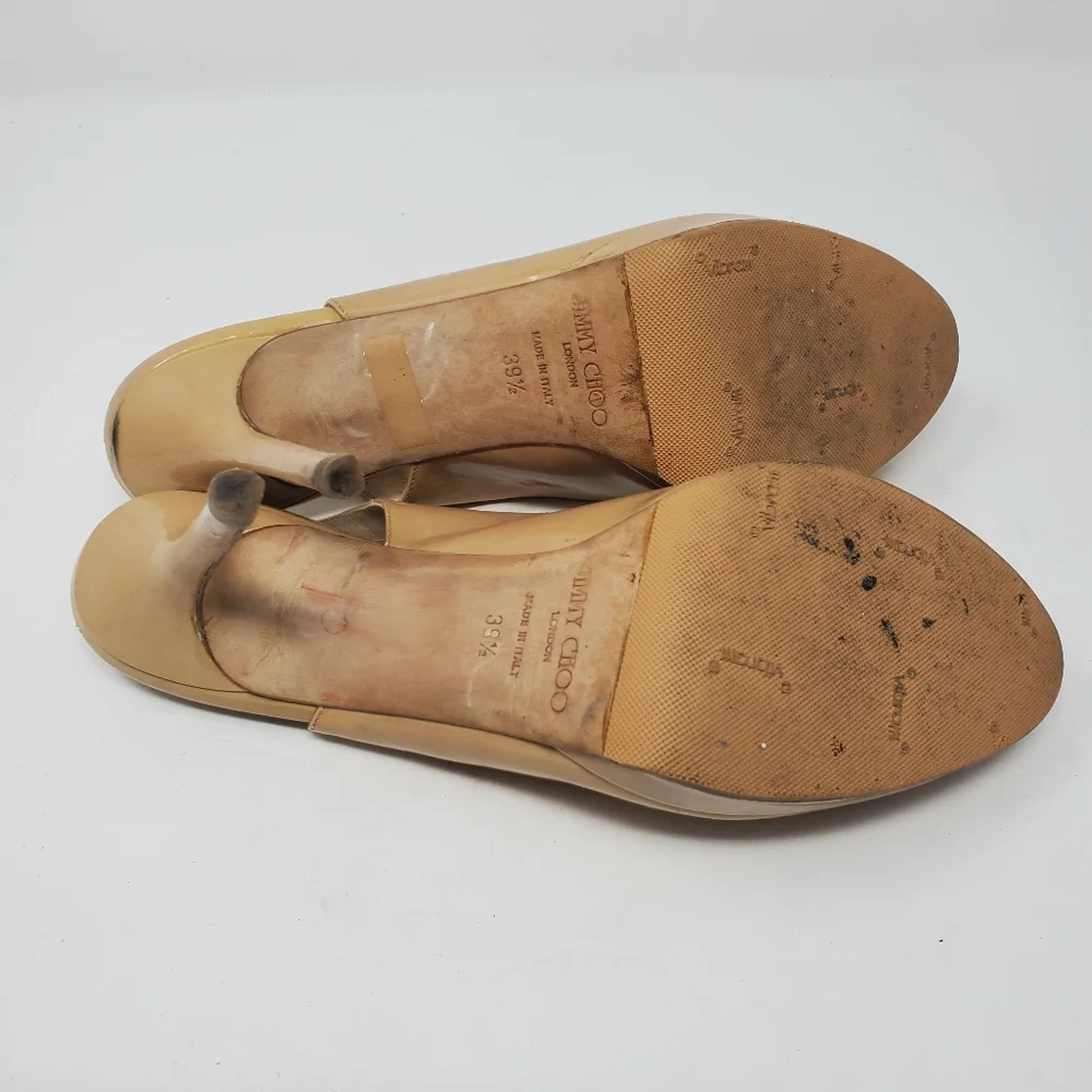 Jimmy Choo Nude Patent Pumps