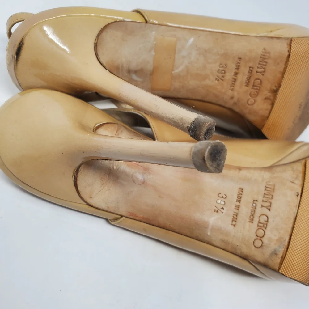 Jimmy Choo Nude Patent Pumps