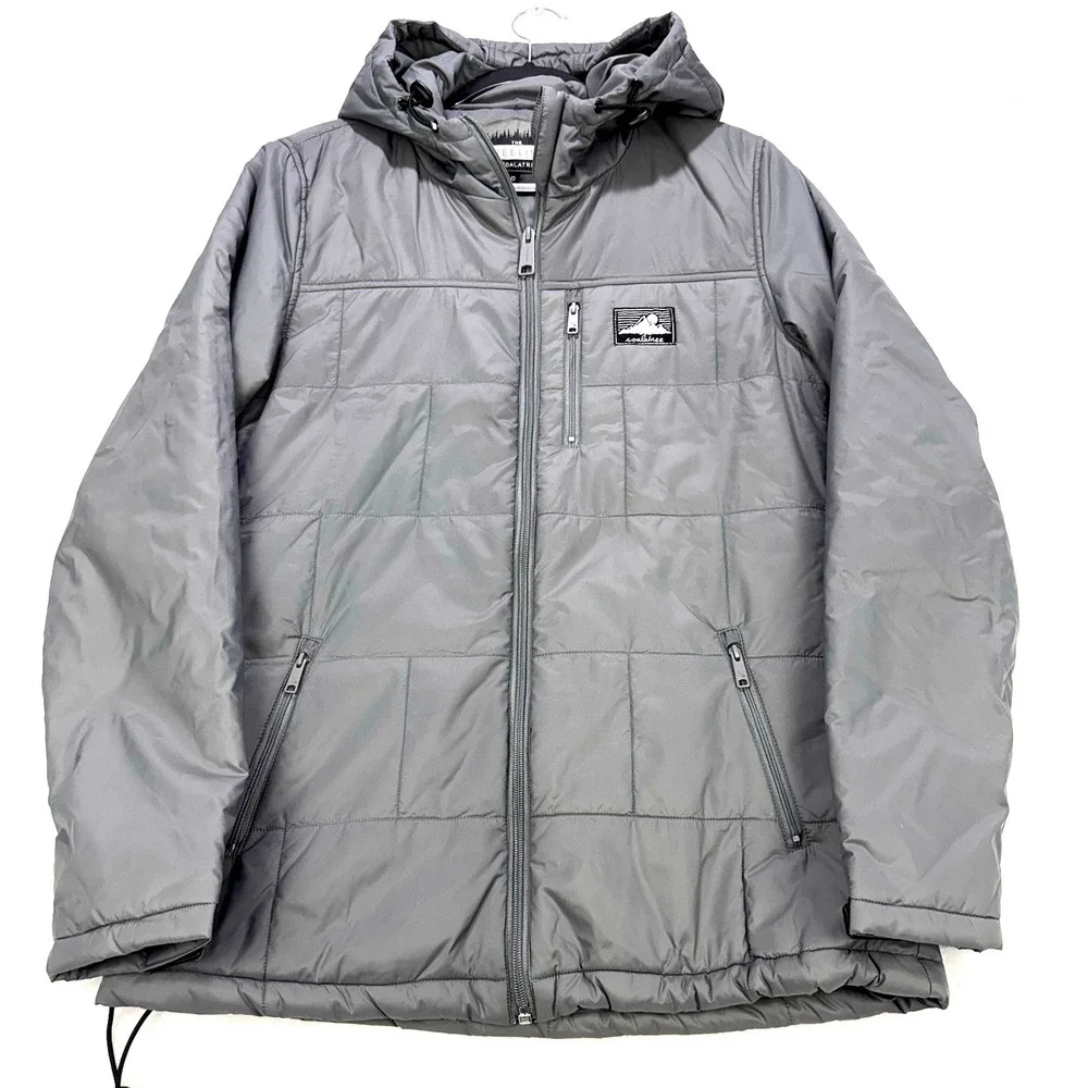 Coalatree Treeline Jacket Women M Gray Primaloft‎ Nylon Ripstop Wicking Full Zip