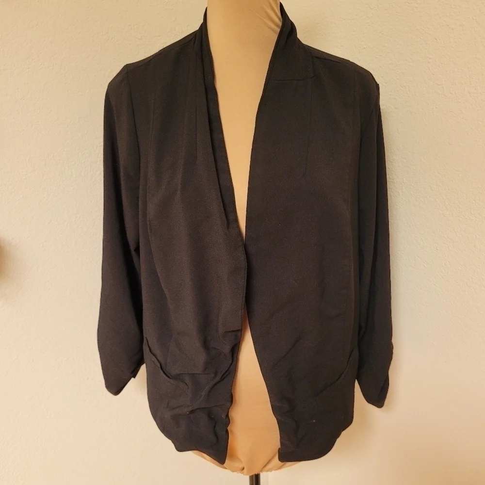 Torrid Black Shrug Blazer