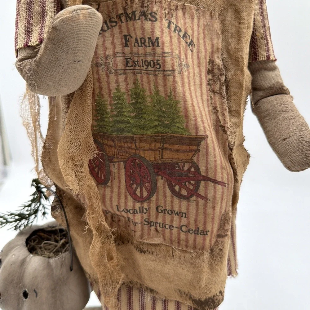 Primitive Folk Art Winter Doll 23