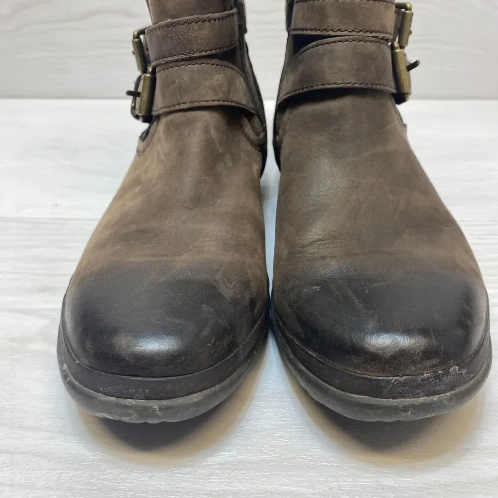 UGG heel as leather