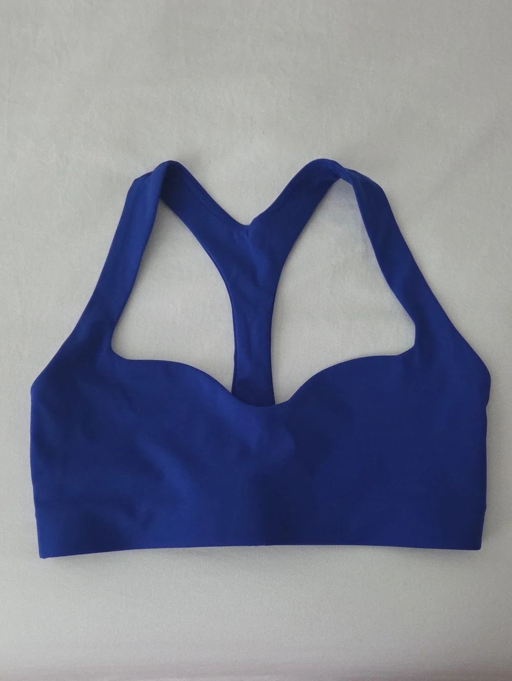 Blue Racerback Seamless Sports Bra - Women Intimates