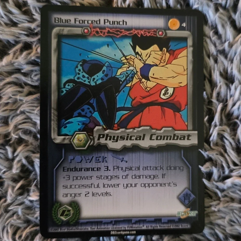 7x Blue Forced Punch 4 Dragon‎ Ball Z TCG Score 2002 Cell Saga Physical Combat