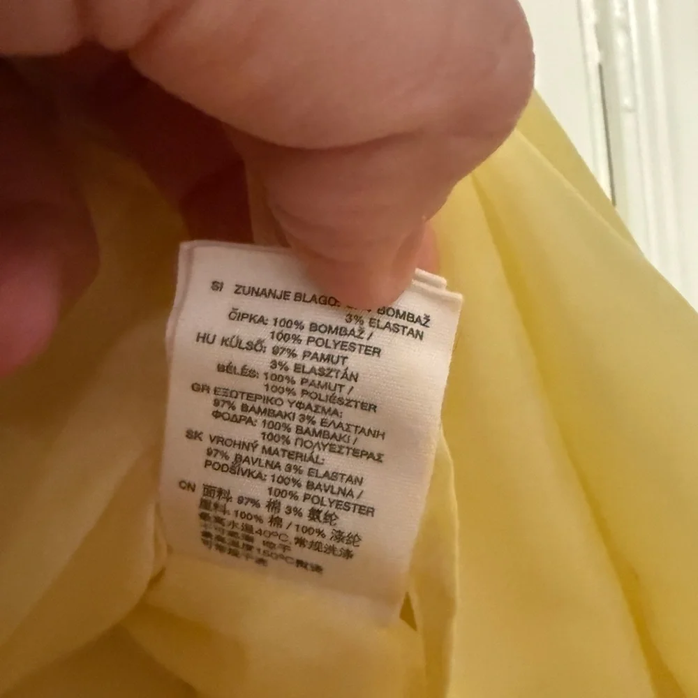 H&M bright yellow