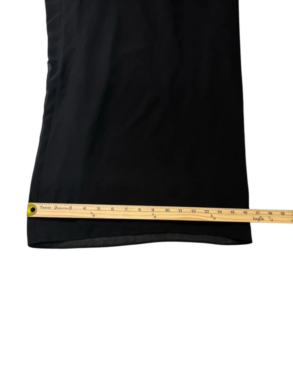 Alex Evenings Black Chiffon Wide Leg Pants 3X Elegant Minimalist Formal Flowy