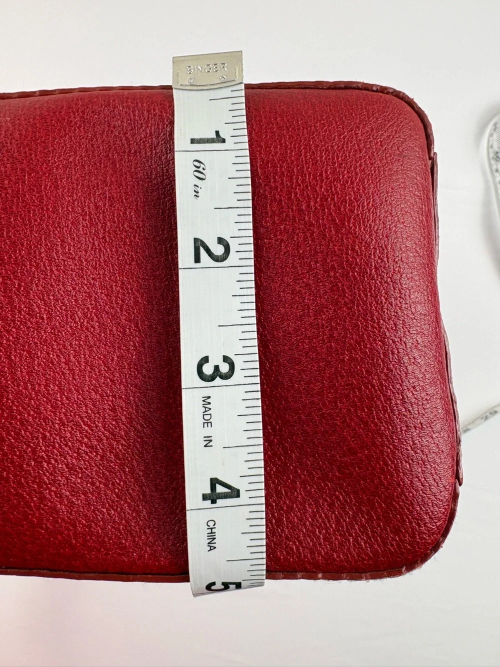 kate spade Red Pebbled Leather Structured Tote with Gold Accents