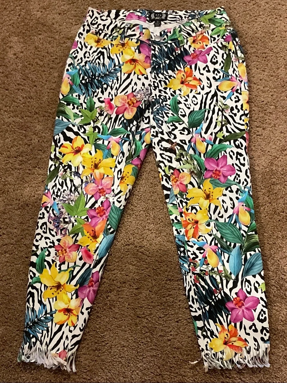 A.Z.I frayed outings hem