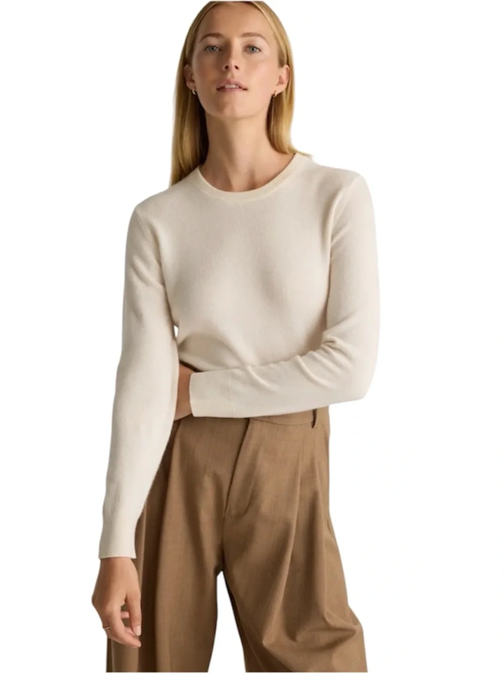 Quince Mongolian Cashmere Crewneck Sweater