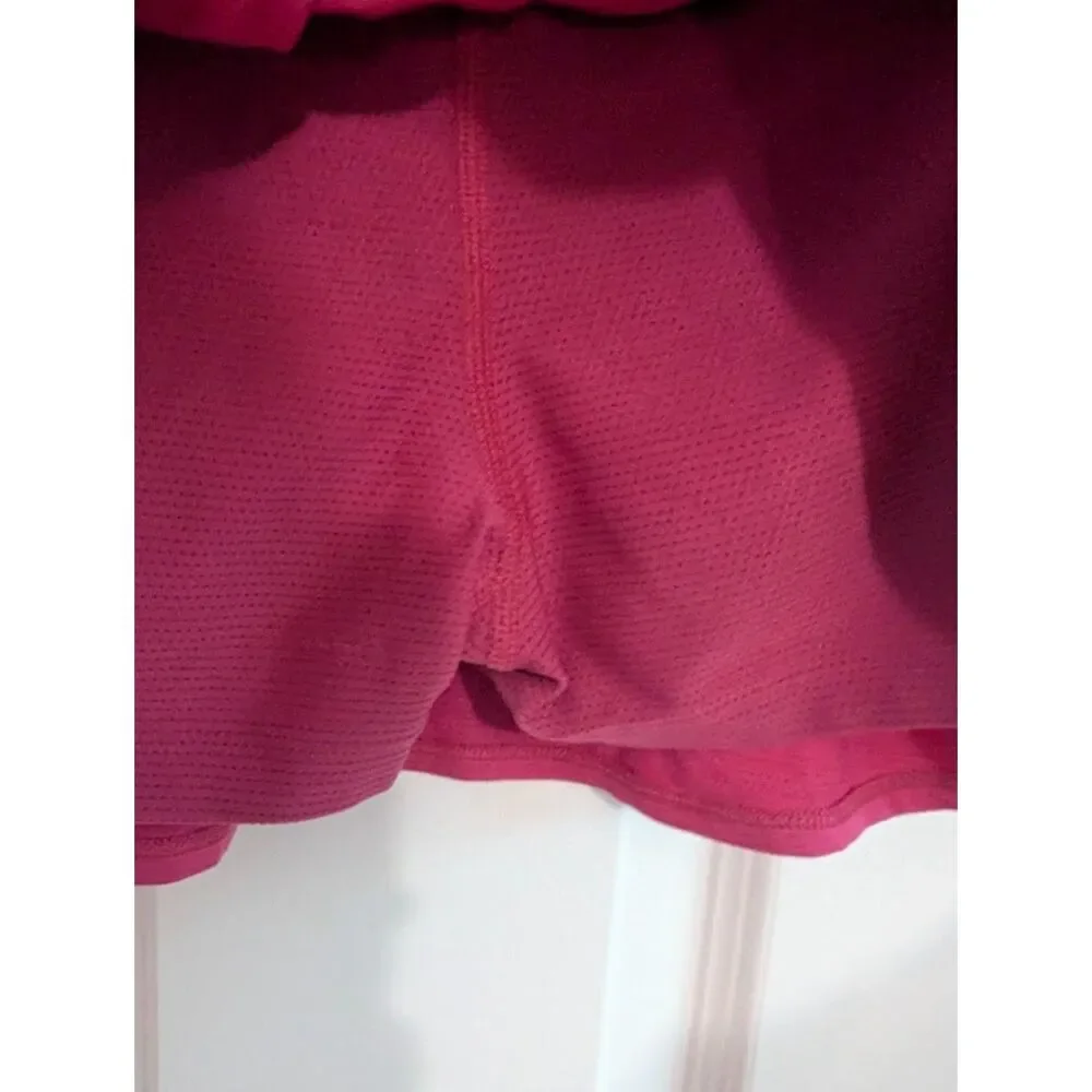 Athleta Girl Pink Swing Skort Skirt Tiered Ruffle Layers Medium 8/10
