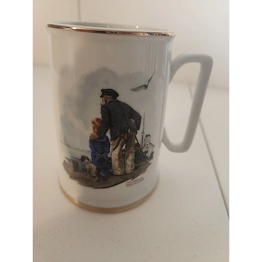 Norman Rockwell Looking Out To Sea Coffee Mug
