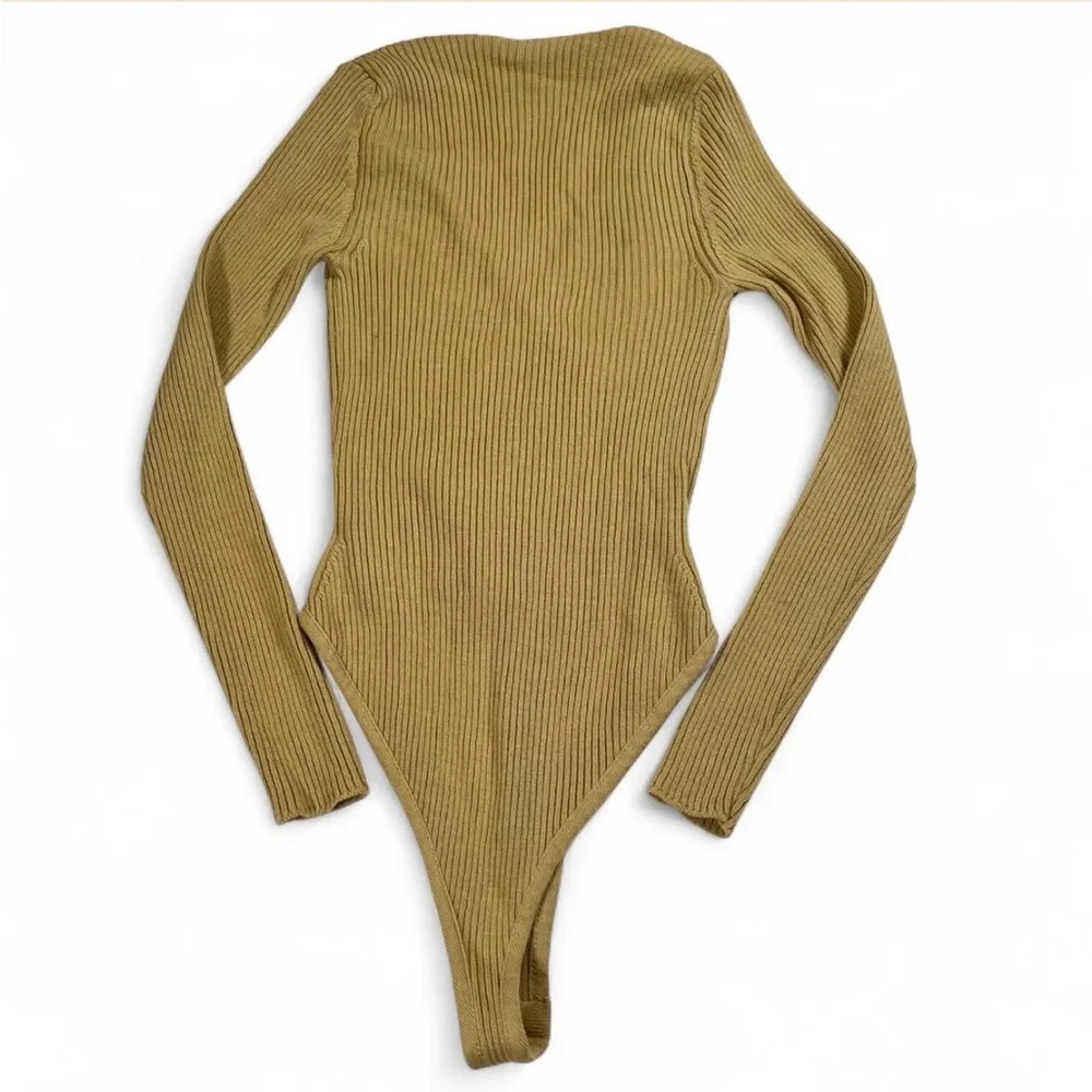 ASOS Women's V-Neck Ribbed Sweater‎ Long Sleeve Top Size 0
