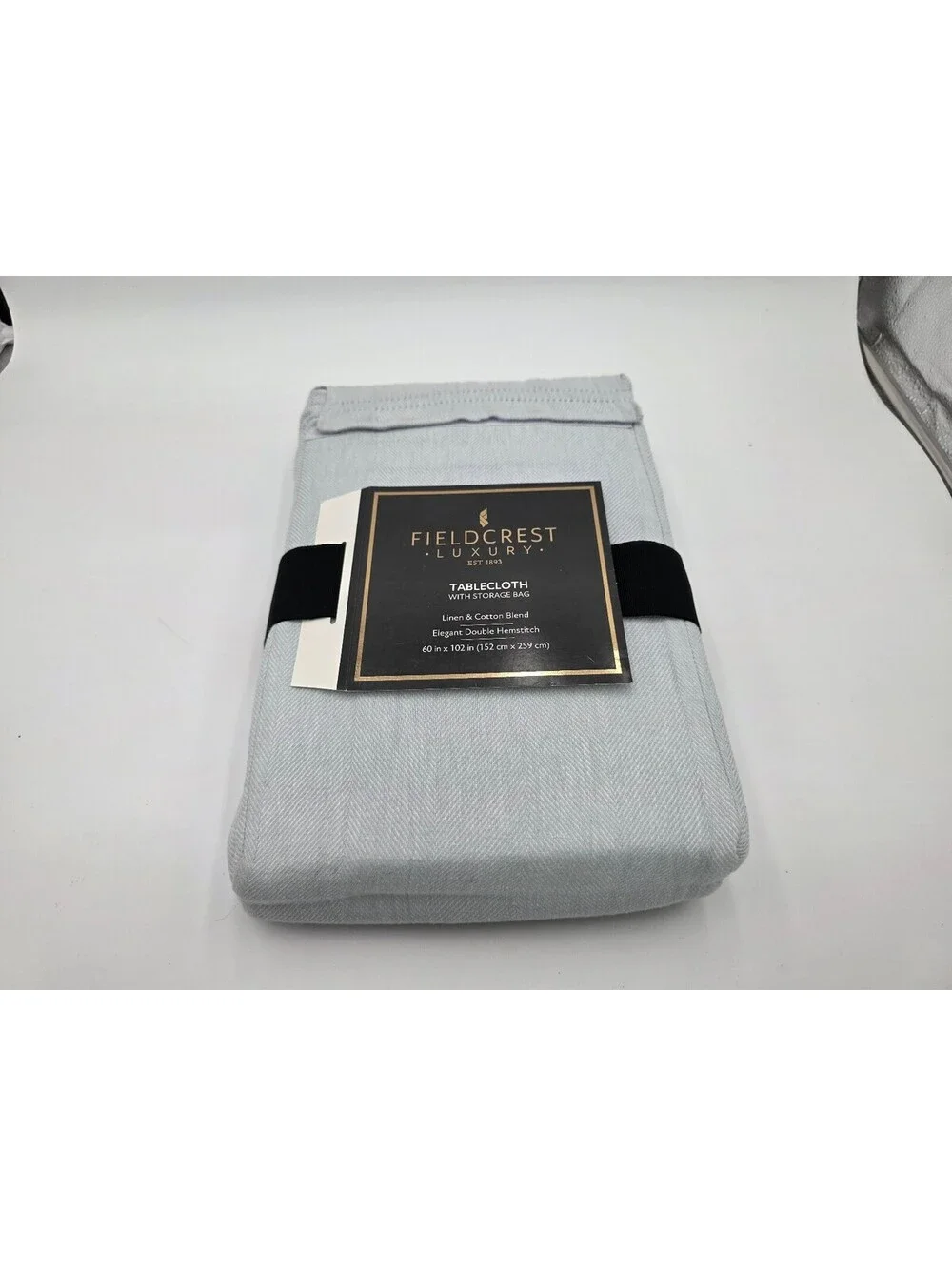 Fieldcrest Luxury Linen & Cotton Blend Tablecloth 60 x 102 in