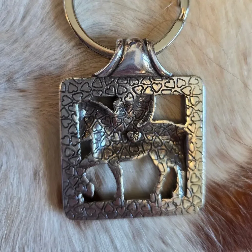 Brighton Pegasus Winged Horse Silver Tone Keychain