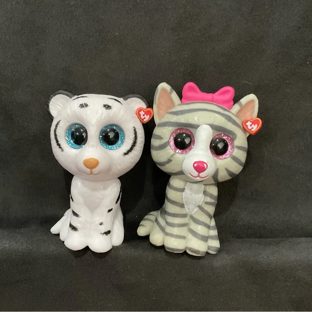 TY BEANIE BOO‎ MINIS TIGER AND CAT