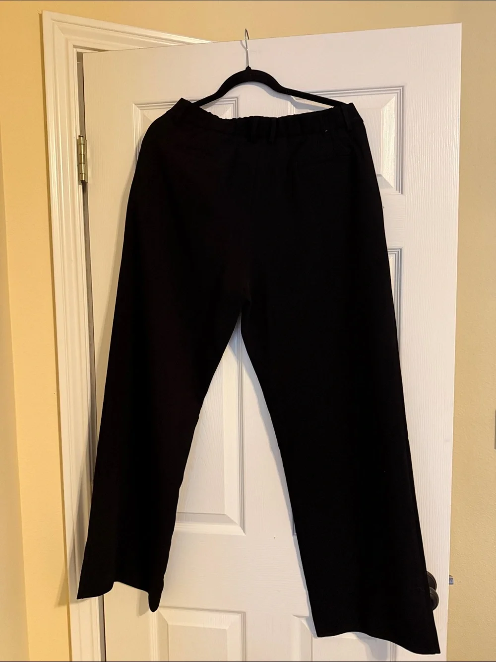 DKNY Black Wide-Leg Pull-On Pants