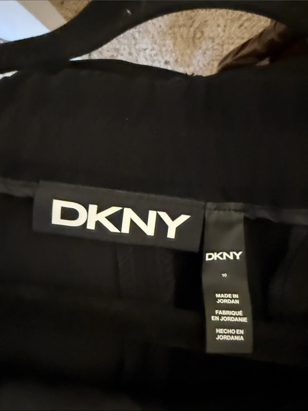 DKNY Black Wide-Leg Pull-On Pants