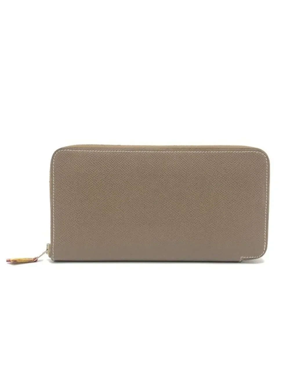 Hermes Wallet Azap Long Silk In Veau Etoupe Brown