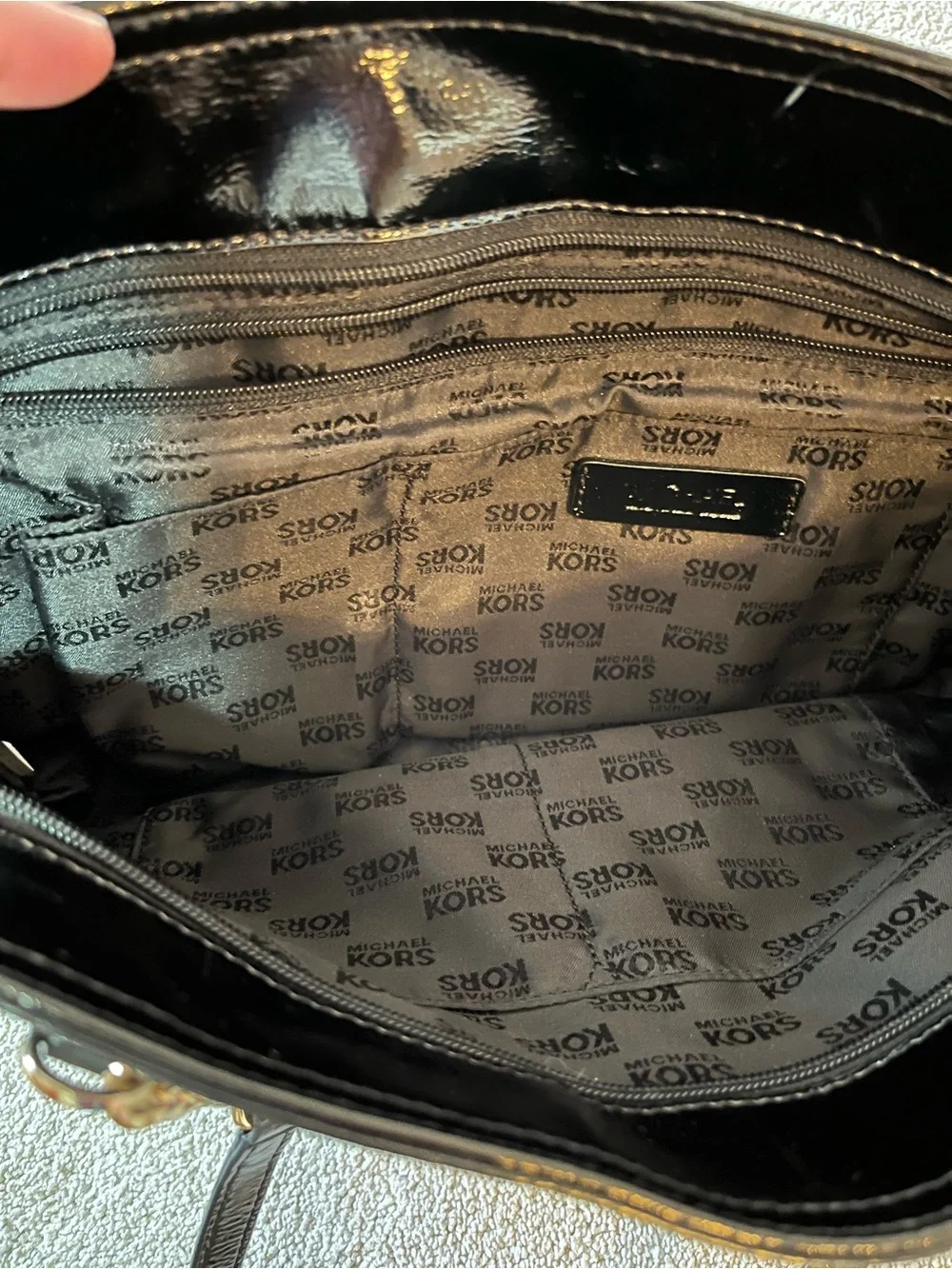 Michael Kors shiny black