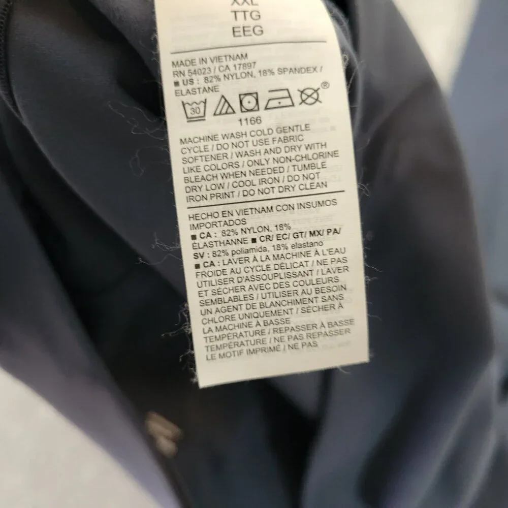 Old Navy Active Leggings Maternity XXL Gray High Rise Nylon Stretch GRA790E