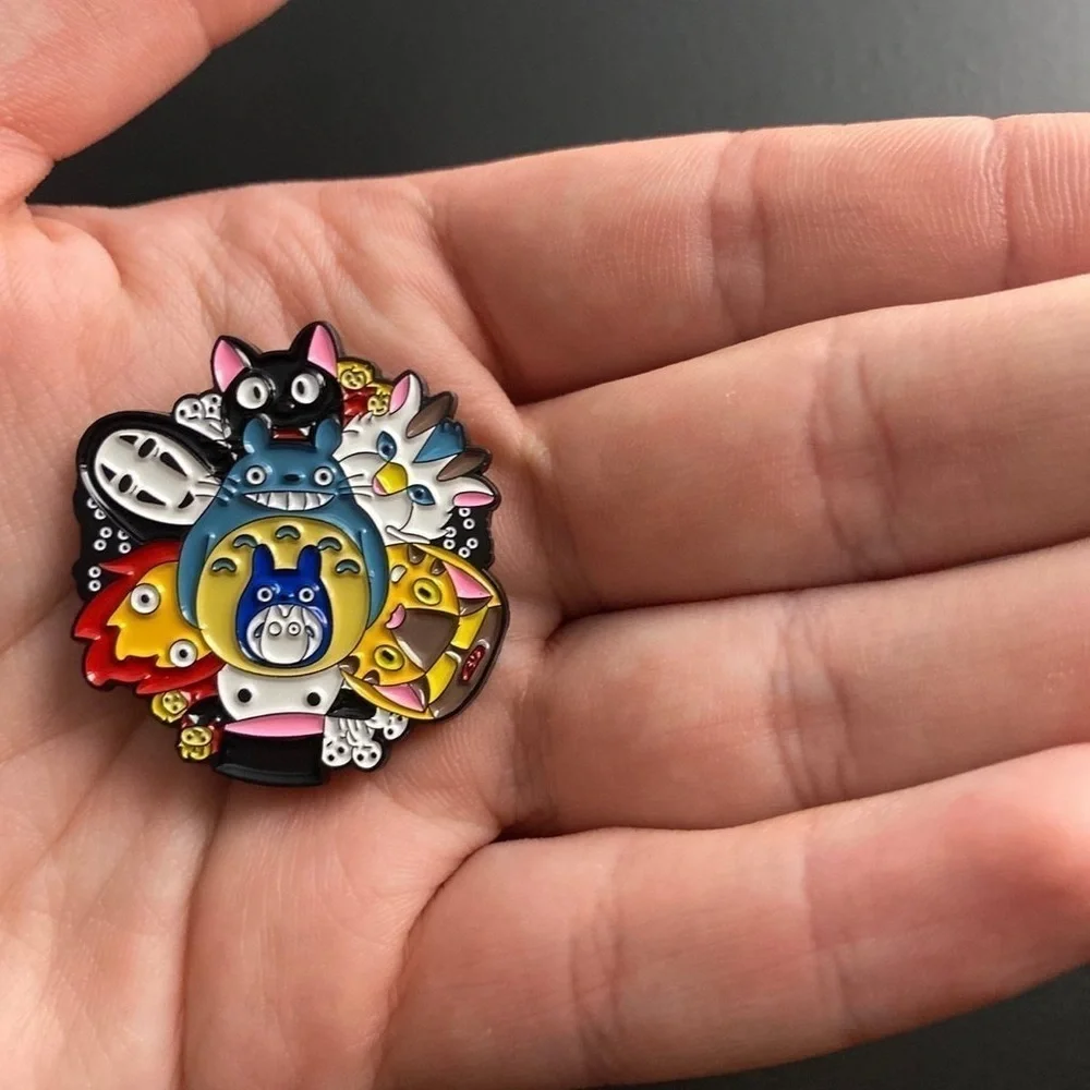 Women’s Jewelry Cute Colorful Studio Ghibli Totoro Fashion Enamel Pin Brooch
