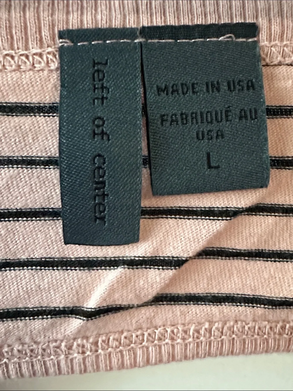 Left Of Centre striped scoop