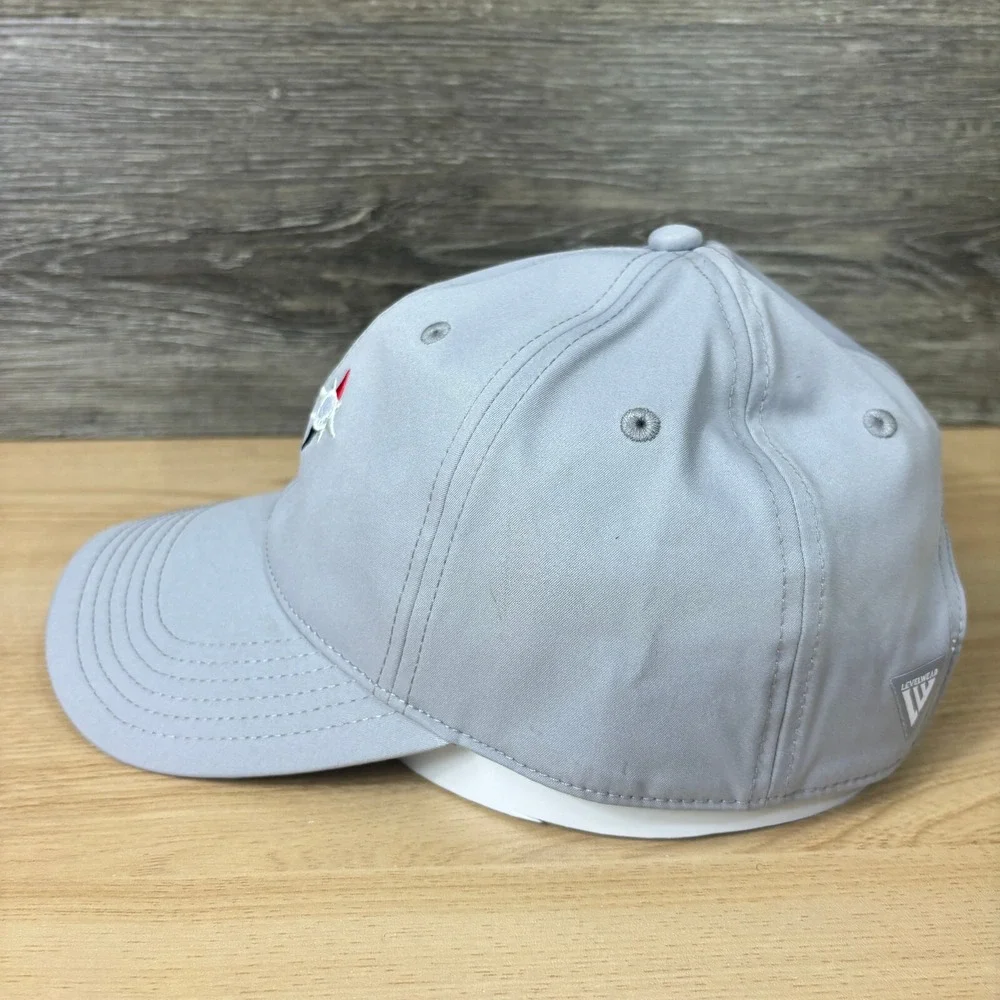 3M Open Hat Cap Strap Back Gray Levelwear Performance Golf Minnesota‎
