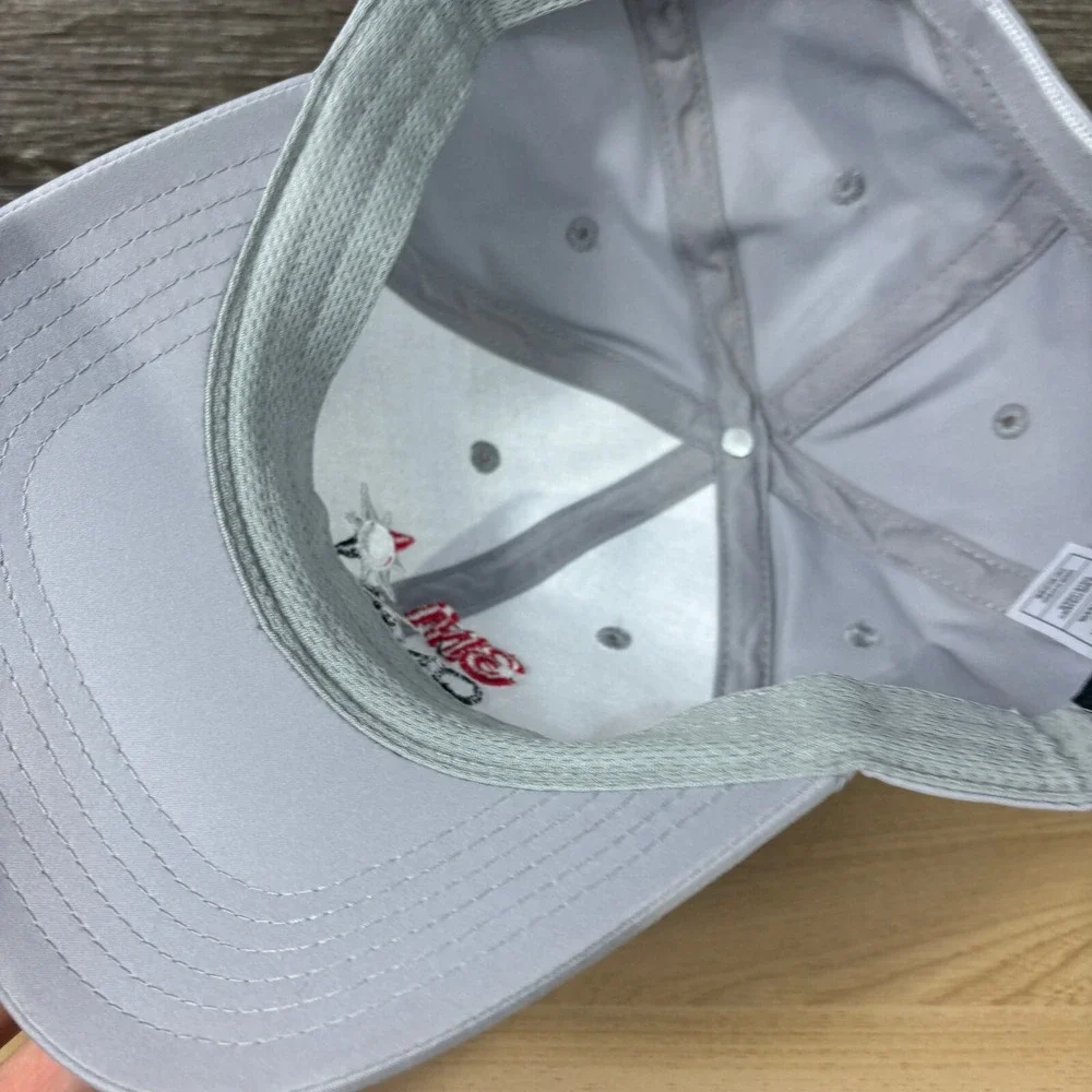 3M Open Hat Cap Strap Back Gray Levelwear Performance Golf Minnesota‎