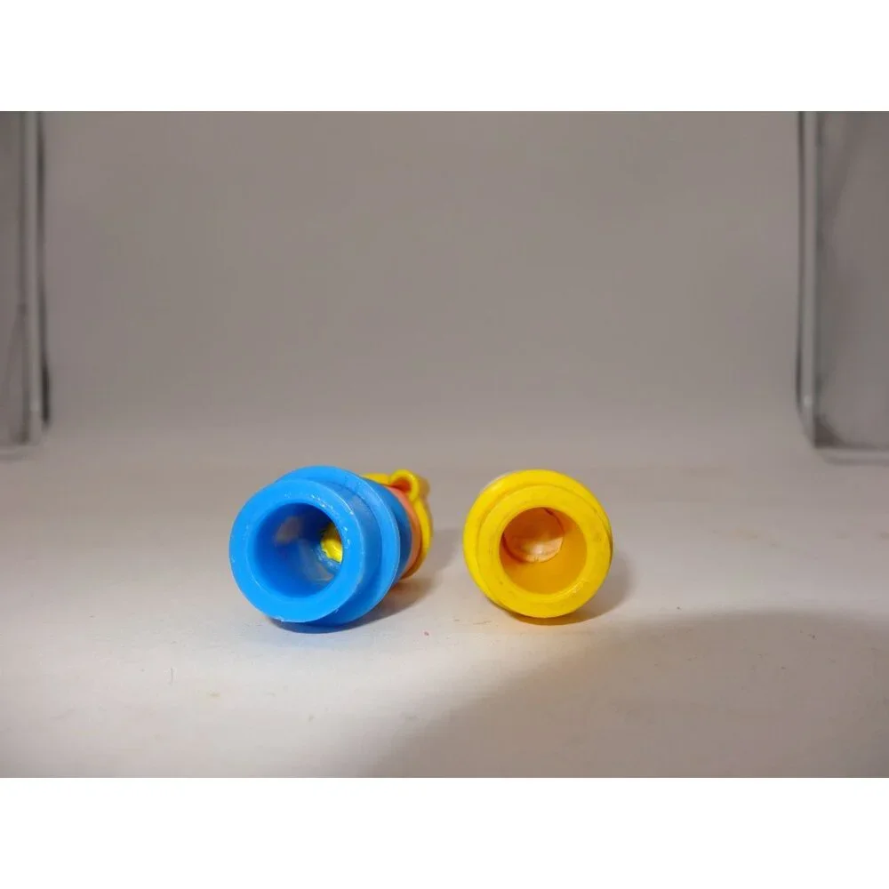 Fisher Price Little People White Hair Grandma and Woman‎ Yellow Hair Blue Dress