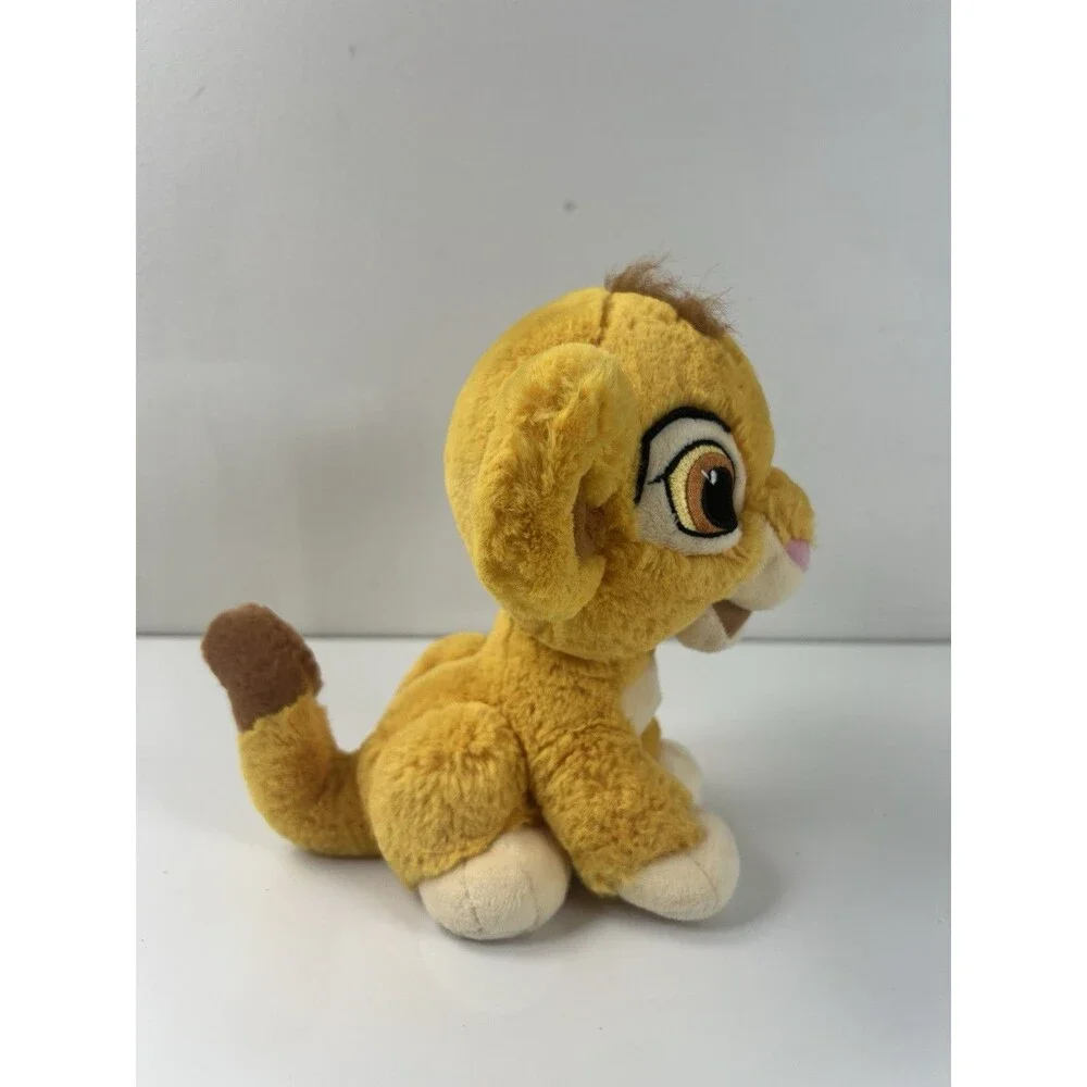 Disney Parks Lion King Simba Baby Lion Cub Sitting Plush Embroidered Eyes 8” Toy