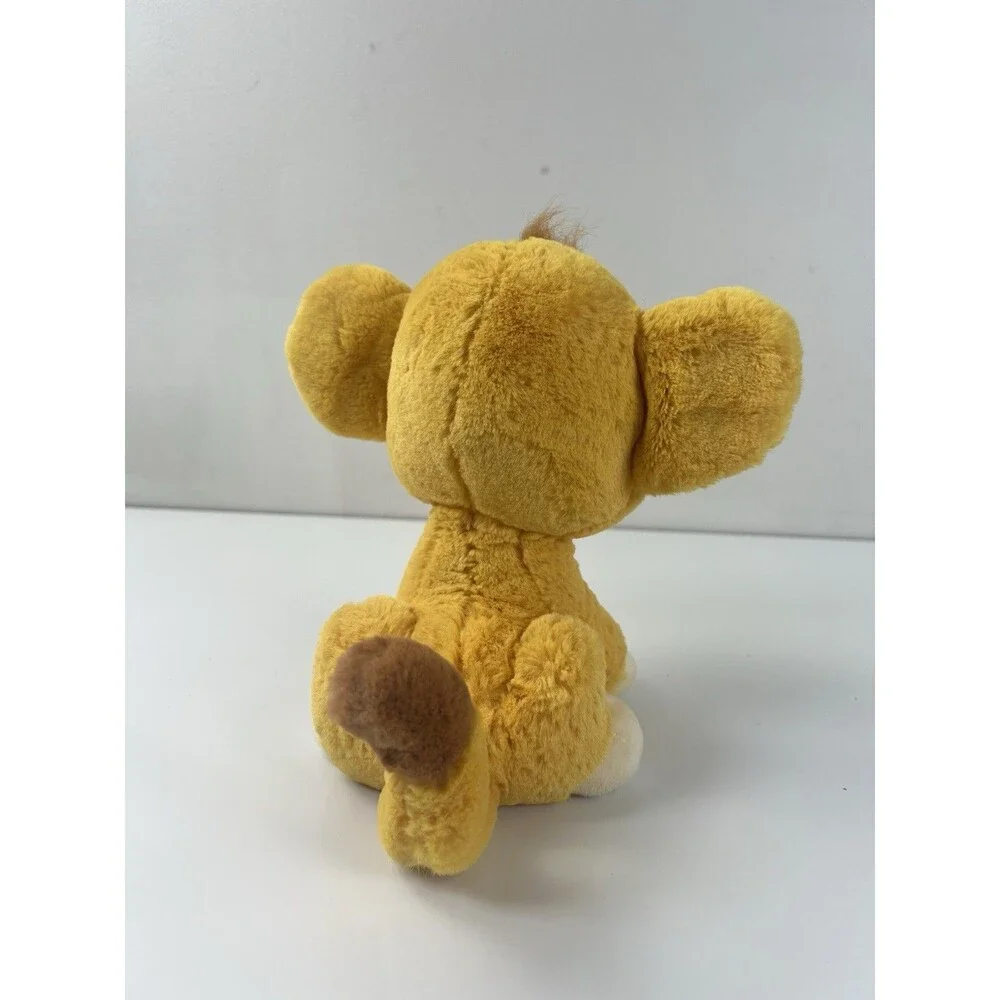 Disney Parks Lion King Simba Baby Lion Cub Sitting Plush Embroidered Eyes 8” Toy