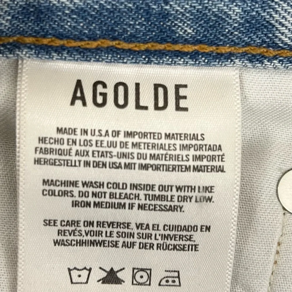 Agolde blue broken