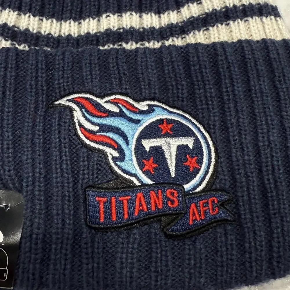 Tennessee Titans Beanie Hat Youth NFL Football Pom New Era Kids‎ Outdoors NEW