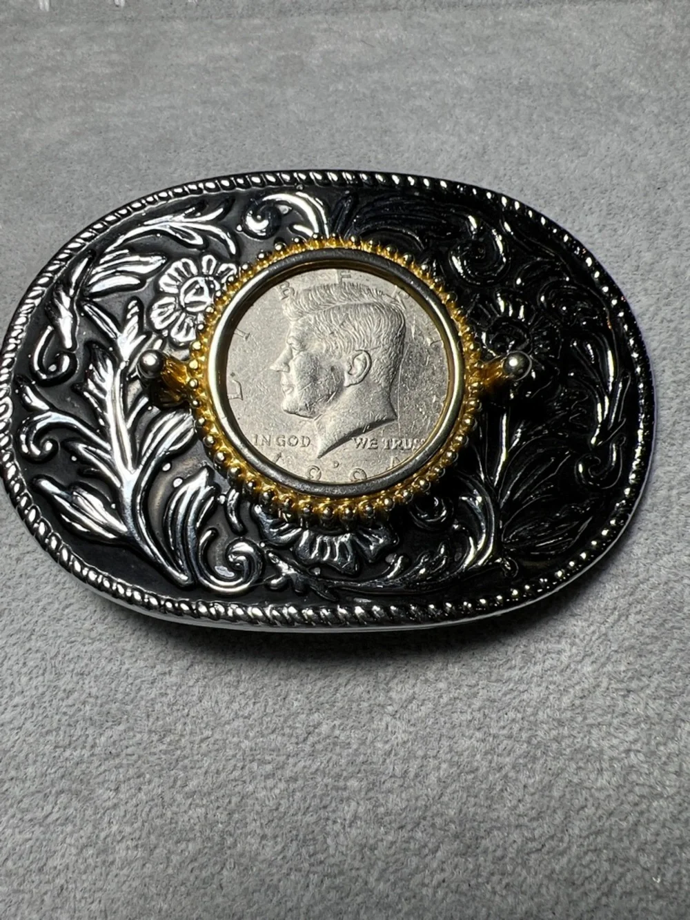 Western Half Dollar Belt Buckle