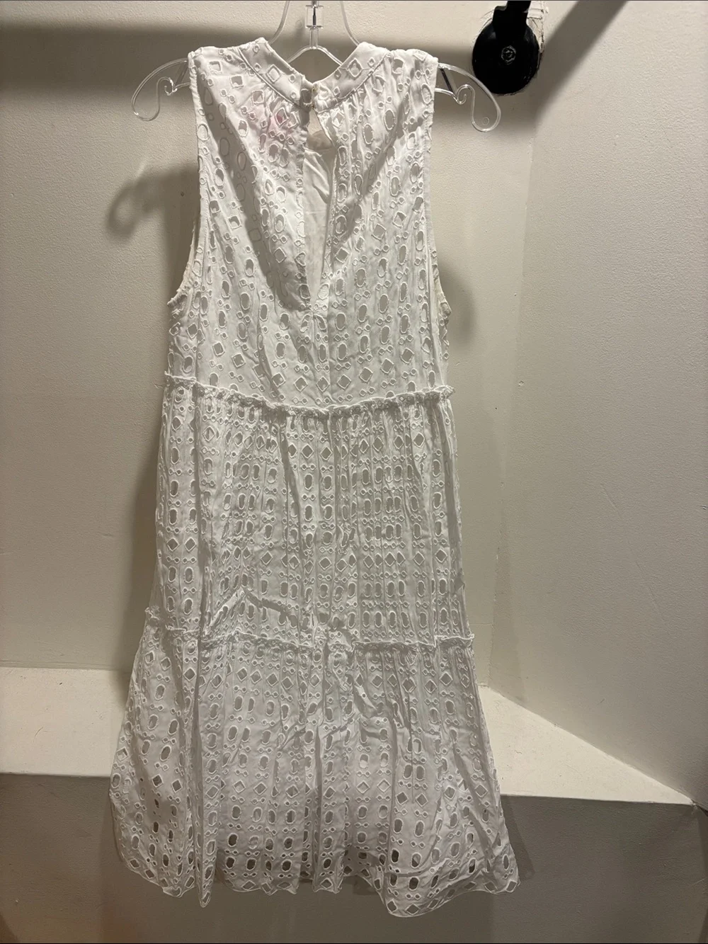 Lilly Pulitzer White Eyelet Tiered Dress