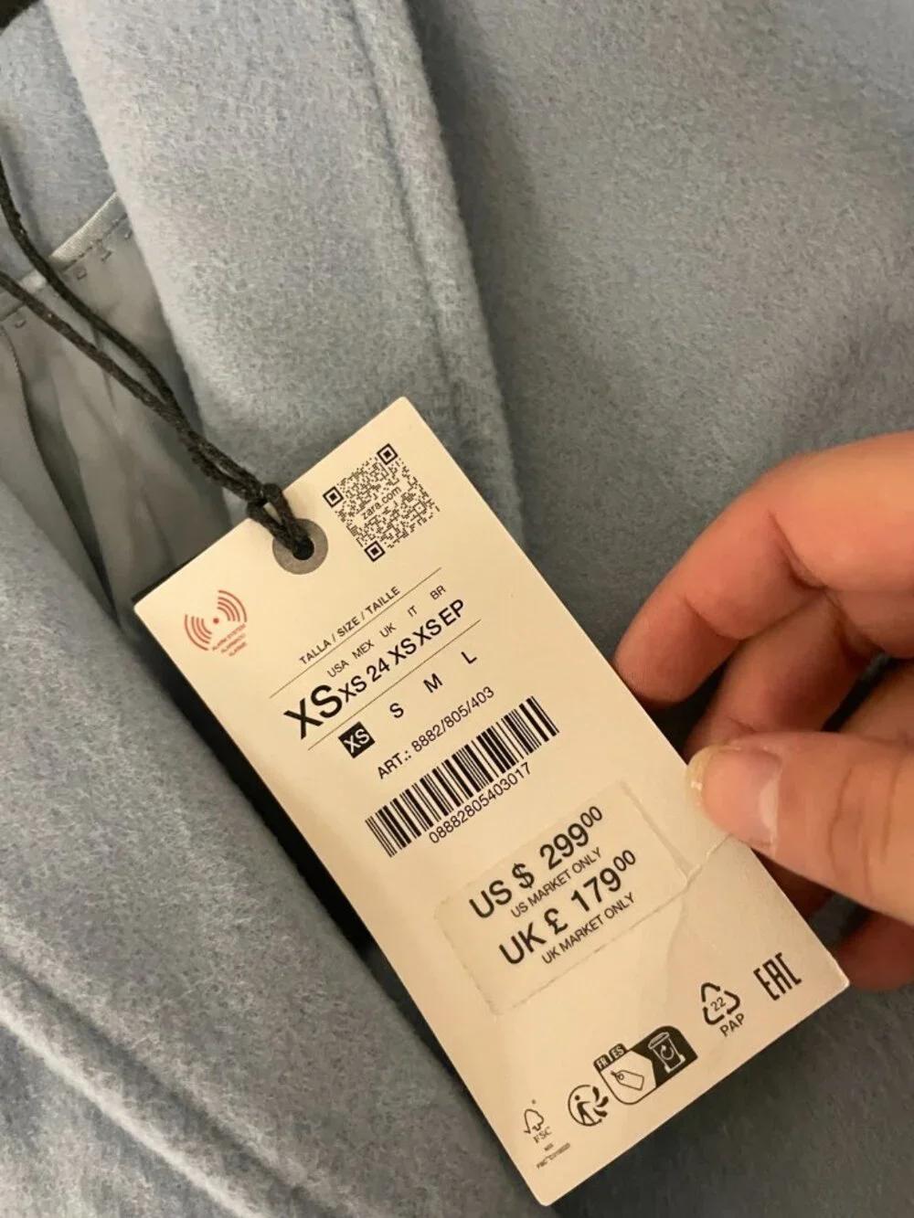 Zara womens coat