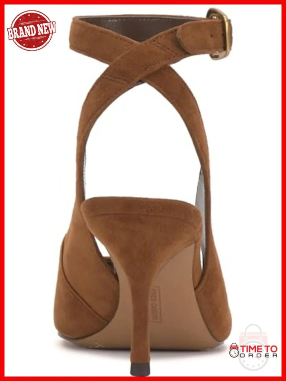 Suede Peep Toe Stiletto Heeled Sandals Buckle Ankle Strap