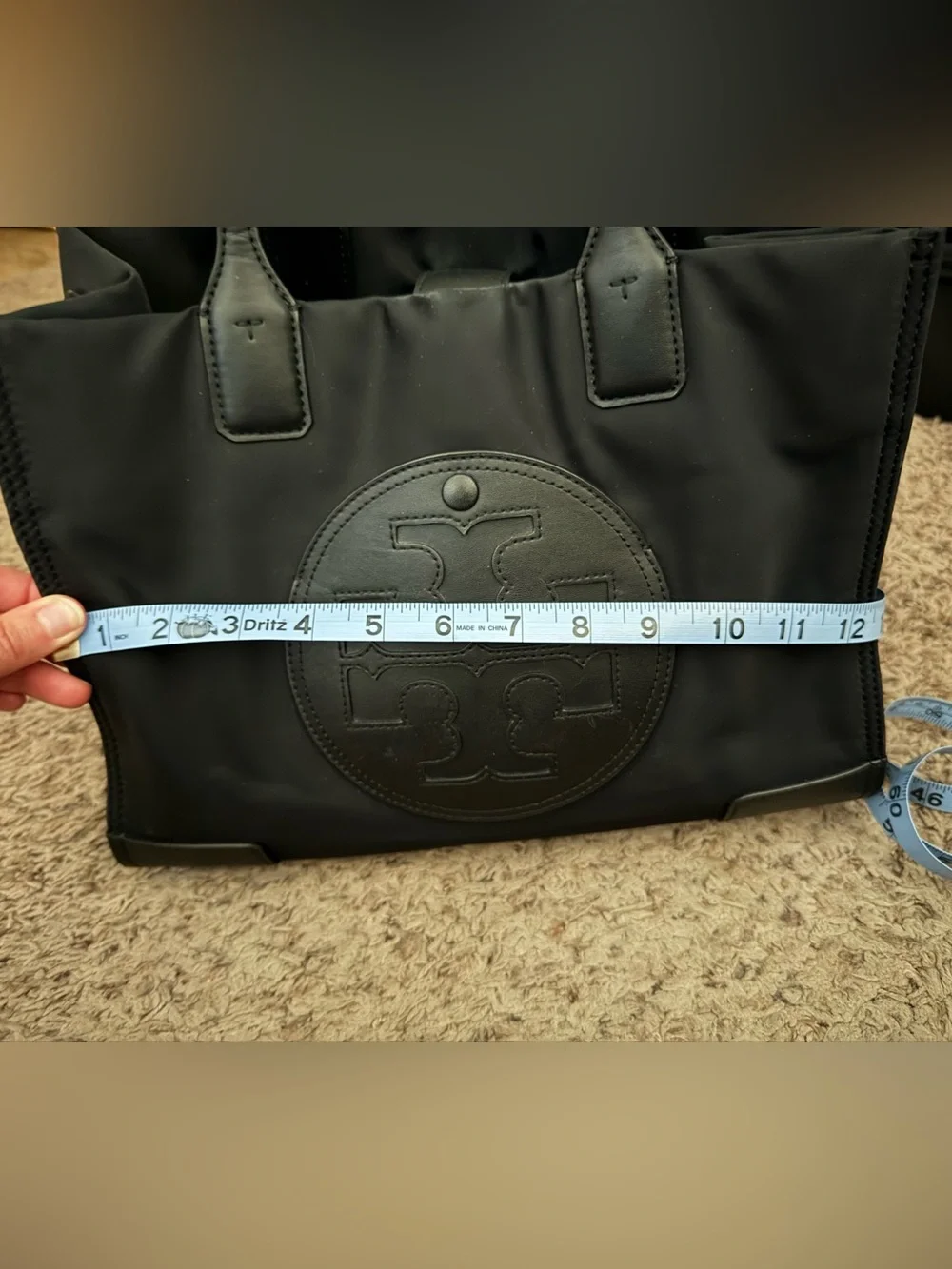 Tory Burch Small Ella Tote Bag- Black
