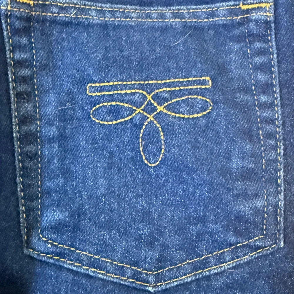 Sheplers Vintage High Waisted Western Straight Leg Jeans Dark Wash Blue Size‎ 8