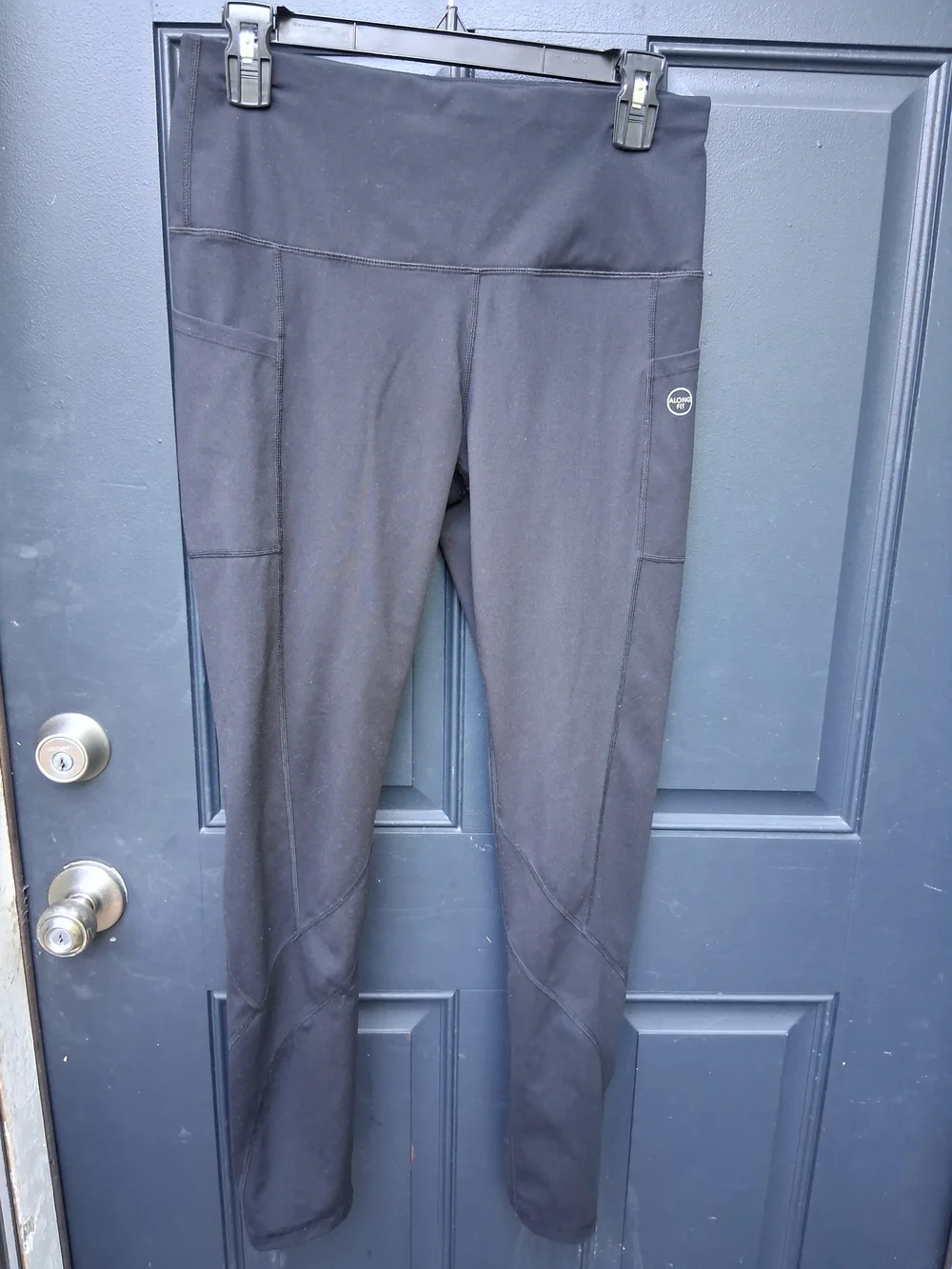 Black Women's High-Rise Skinny Active Leggings