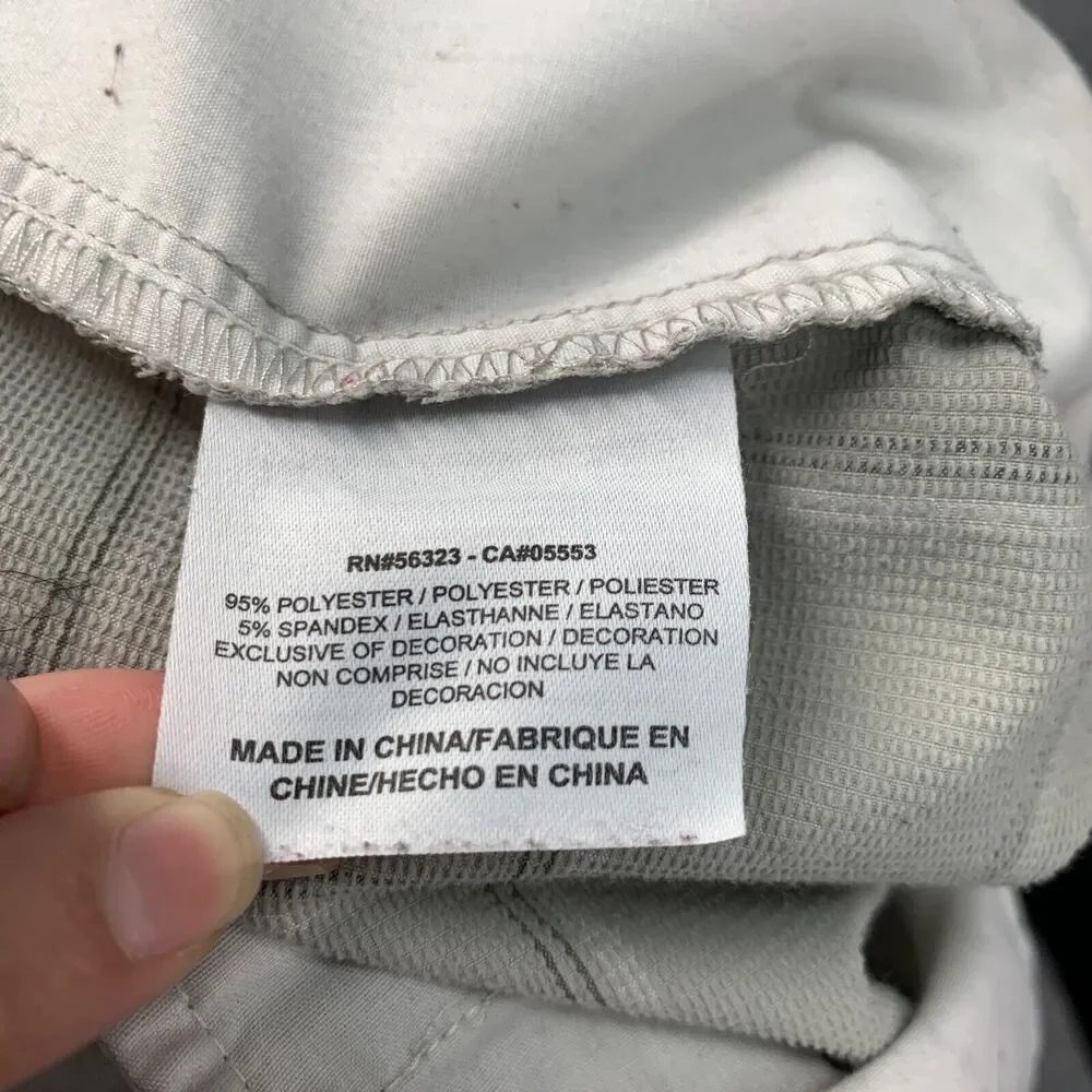 Nike Golf Shorts Mens 36 Beige Check Plaid Stretch Flat Front Lightweight Chino