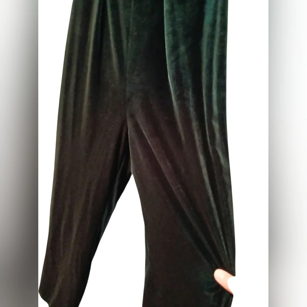 Revelry Green Velvet Cowl Neckline Pantsuit Size 0 Christmas Party Going Out