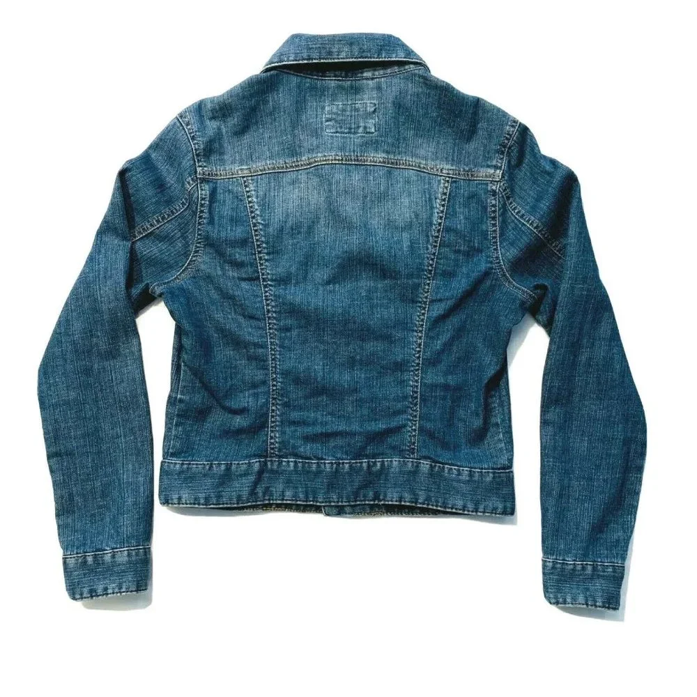 Jag Jeans Short Denim Jacket Stretch Long Sleeve S‎