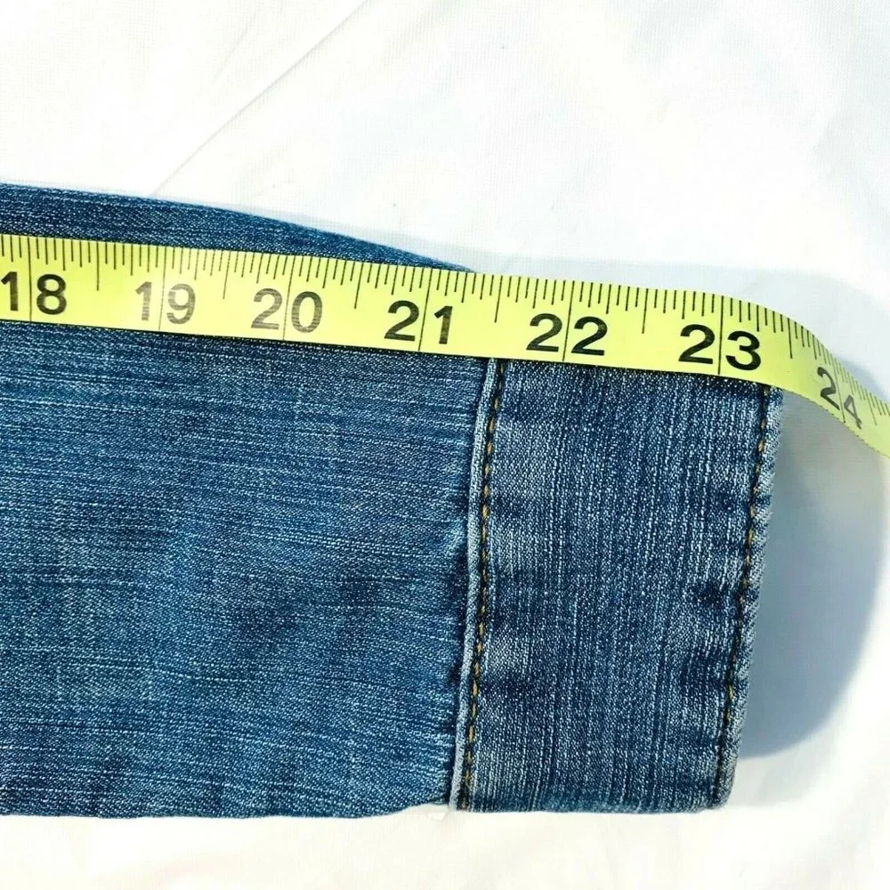 Jag Jeans Short Denim Jacket Stretch Long Sleeve S‎