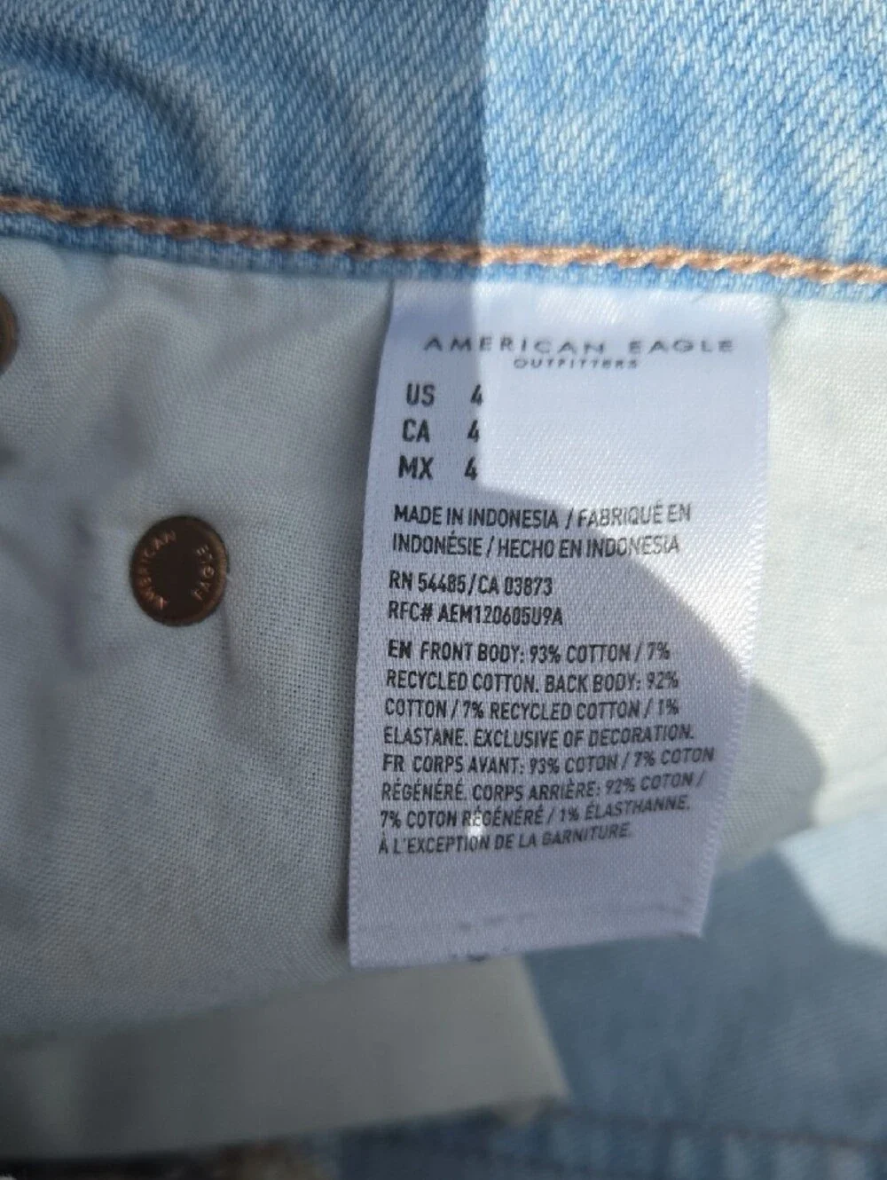 American Eagle Outfitters light wash